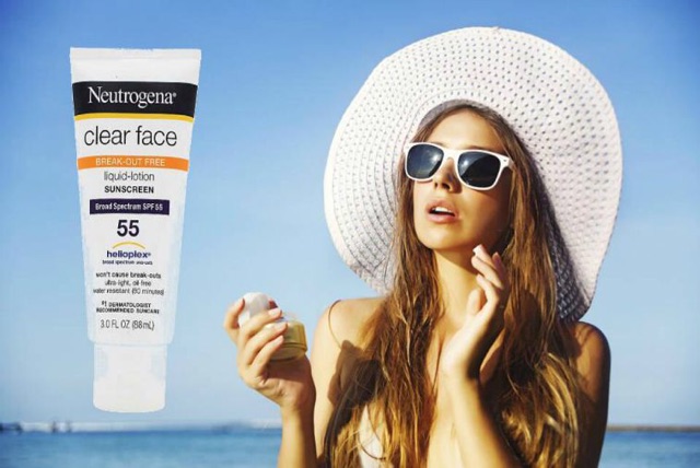 Kem Chống Nắng - Neutrogena - Clear Face Liquid Lotion Sunscreen SPF 55