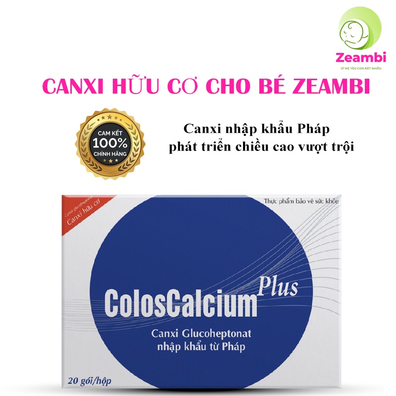 Canxi hữu cơ cho bé Coloscalcium Plus, tăng chiều cao chắc hệ xương cho bé