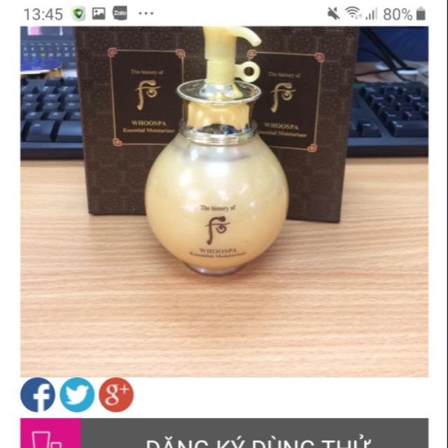 Sữa dưỡng body whoo