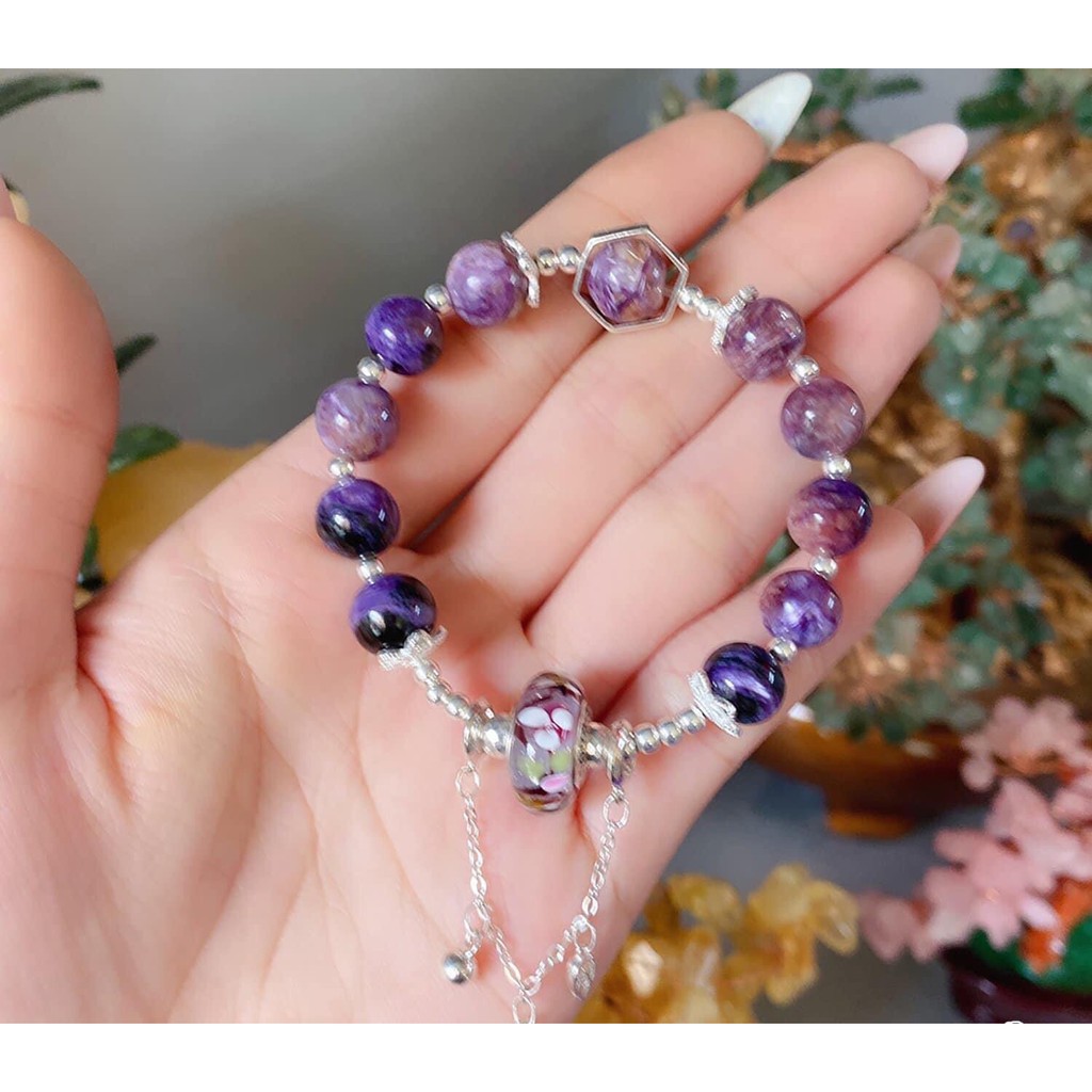[ Bán Chạy Nhất ] Lắc tay đá mắt rồng tím mix hạt charm pan & bạc 925 - Hoàn tiền 200% nếu không đúng mẫu | BigBuy360 - bigbuy360.vn