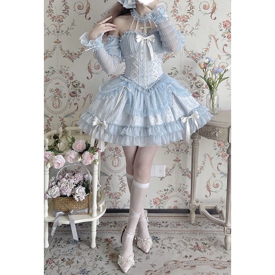 YAS0495-Váy lolita choker gothic dark Alice Girl