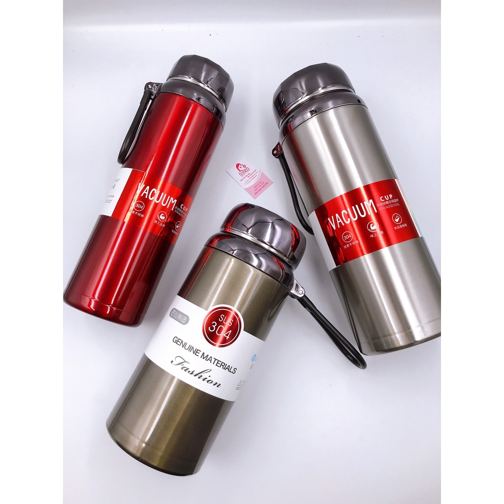Bình nước giữ nhiệt nóng lạnh vacuum cup SUS 304 1L, 1.2L, 1.5L