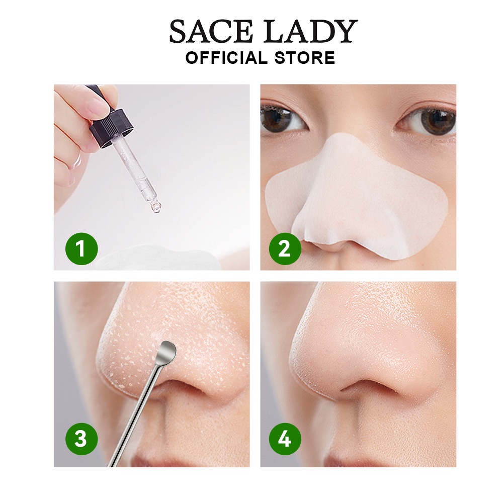 Set serum lột mụn đầu đen SACE LADY 10ml