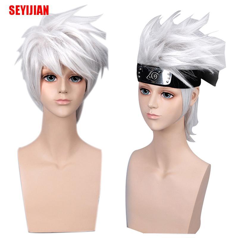 Bộ Tóc Giả + Băng Đô Hóa Trang Nhân Vật Anime Xinh Xắn