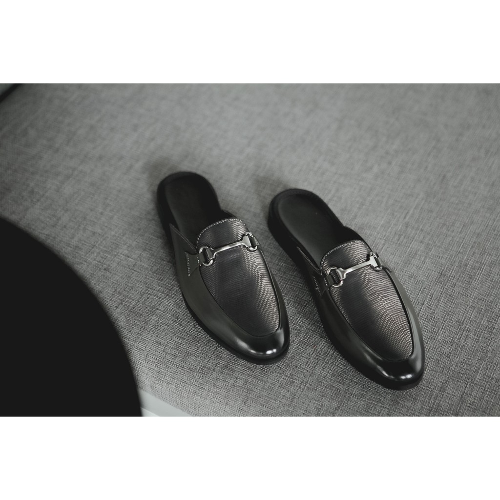 GIÀY SỤC NAM HỞ GÓT DA BÒ NGUYÊN TẤM BẢO HÀNH 1 NĂM TOROSHOES MÃ M655