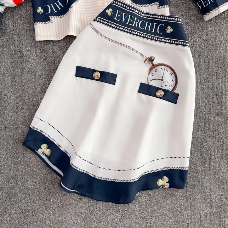 SET ÁO SƠMI PHỐI CHÂN VÁY CÔNG SỞ THANH LỊCH