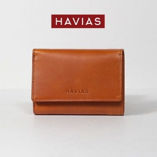 HEART3 HAVIAS ví gấp unisex nhiều ngăn da bò Vachetta Premium nhập khẩu 100%