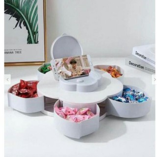 [GIÁ SỈ]  Khay mứt xoay 1tầng 5cánh có giá để điện thoại