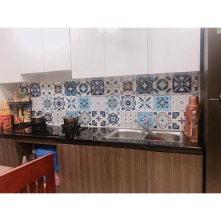 Decal miếng lẻ 15x15 cm, decal dán tường