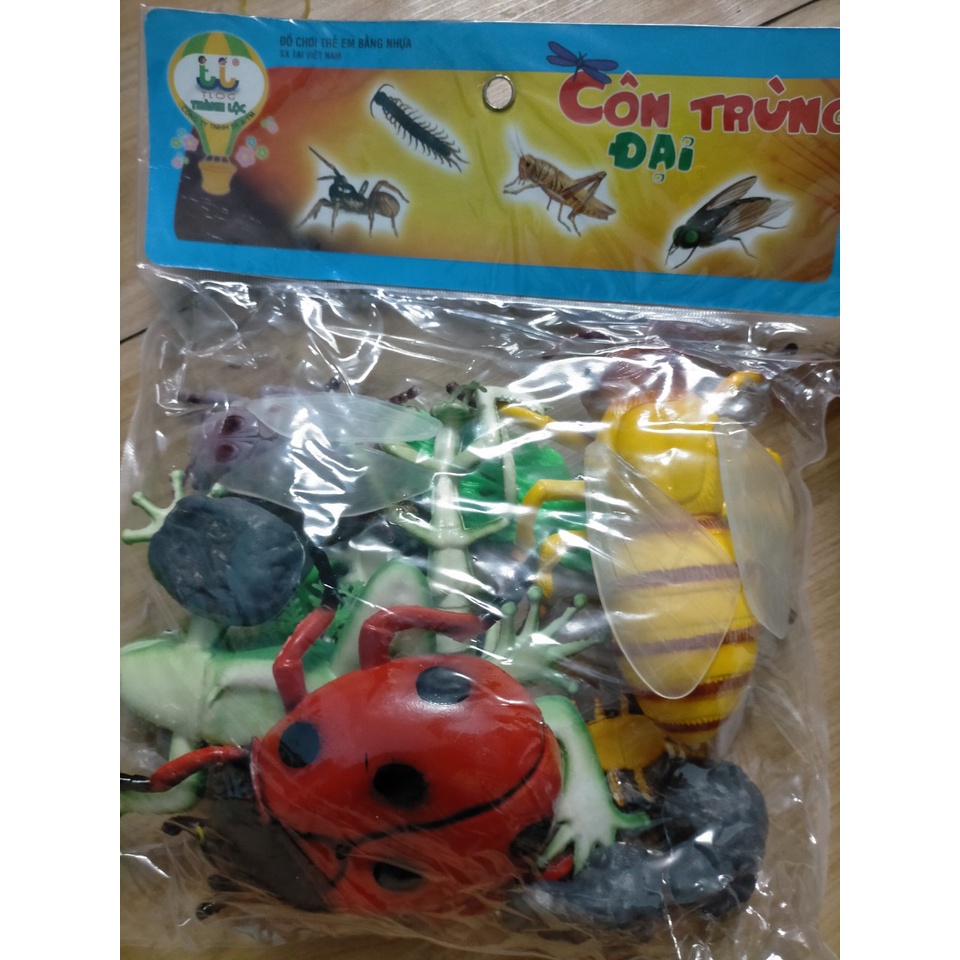Bộ đồ chơi mô phỏng động vật cỡ đại, thú rừng, thú nhà, biển, côn trùng