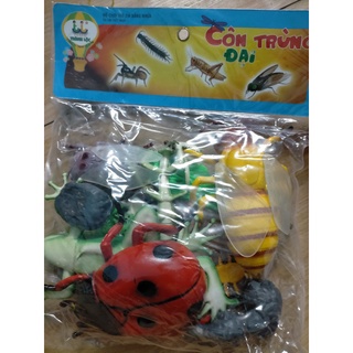 Bộ đồ chơi mô phỏng động vật cỡ đại, thú rừng, thú nhà, biển, côn trùng