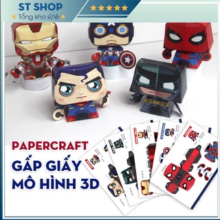 Bộ gấp giấy mô hình 3D đồ chơi giáo dục phát triển kỹ năng khéo léo - 3D papercraft