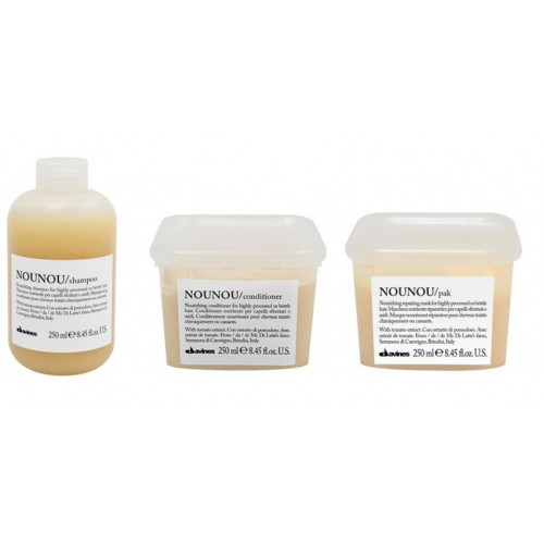 COMBO BỘ SẢN PHẨM NOUNOU DAVINES CHỮA TRỊ TÓC HƯ TỔN 250ML