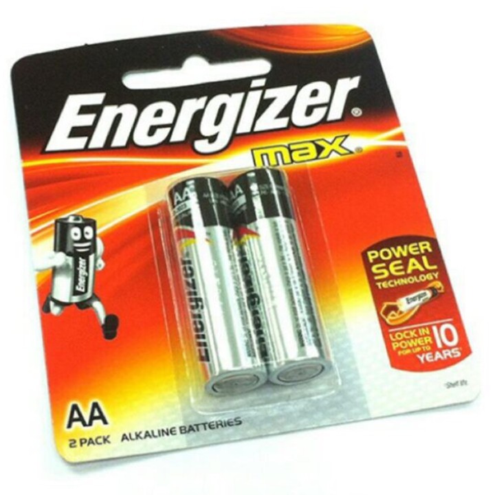 Pin AA (2A) / AAA (3A) Energizer Alkaline - vỉ 2 viên