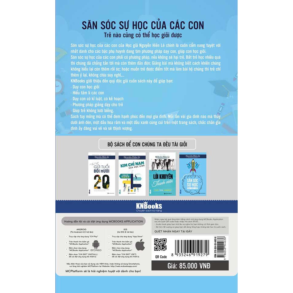 Sách - Săn Sóc Sự Học Của Các Con – Trẻ Nào Cũng Có Thể Học Giỏi Được