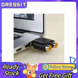 Đầu chuyển đổi âm thanh từ giắc cắm 3.5mm sang 2 cổng cắm rca chuyên dụng