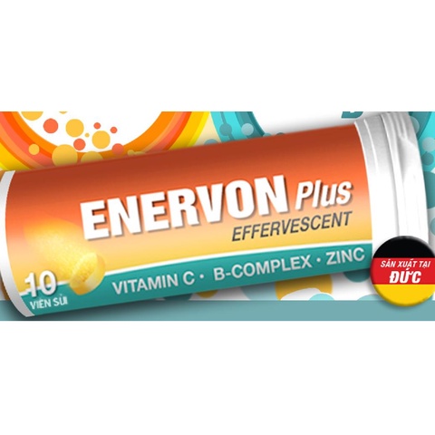 ENERVON C - VITAMIN C VÀ VITAMIN B-COMPLEX - TĂNG SỨC ĐỀ KHÁNG HỘP 100 VIÊN  và sủi bột Tuýt 10 viên