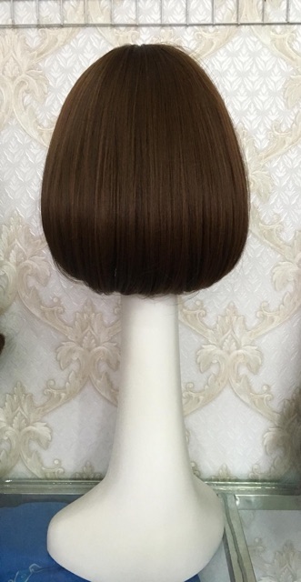 Tóc giả nguyên đầu ngắn nữ đẹp , tặng kèm lưới trùm tóc, wig mã 3050