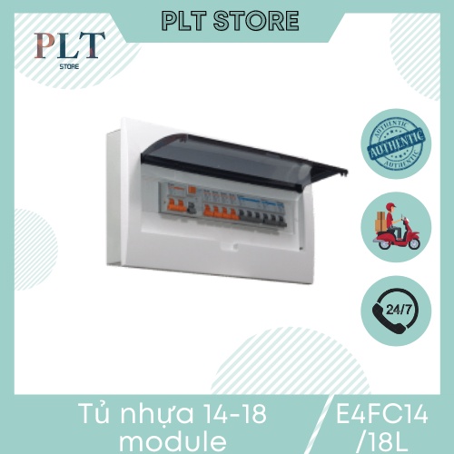 Tủ điện mặt nhựa , đế sắt chứa 14-18 đường SINO E4FC14/18L