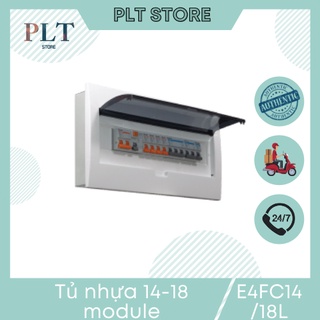 Tủ điện mặt nhựa , đế sắt chứa 14-18 đường sino e4fc14/18l