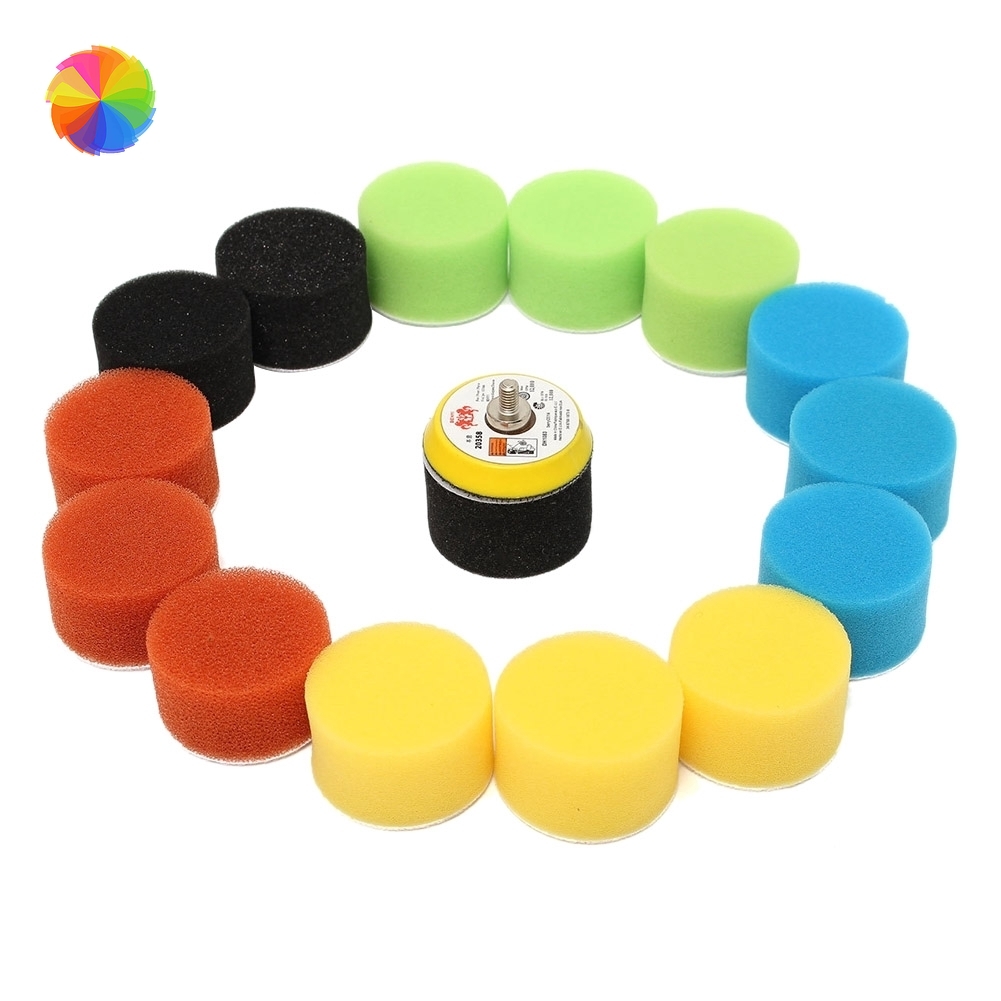 Bộ 16 miếng bọt biển đánh bóng xe hơi kích thước 2 inch cao cấp tiện lợi dễ sử dụng