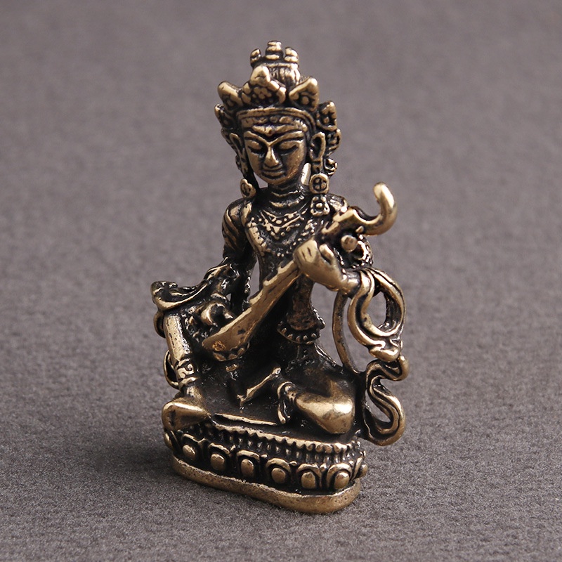 Yueying Mặt Dây Chuyền Bằng Đồng Nguyên Chất Hình Phật Pipa Nhỏ Nhắn Bảo Vệ Hòa Bình Do Old Nepal