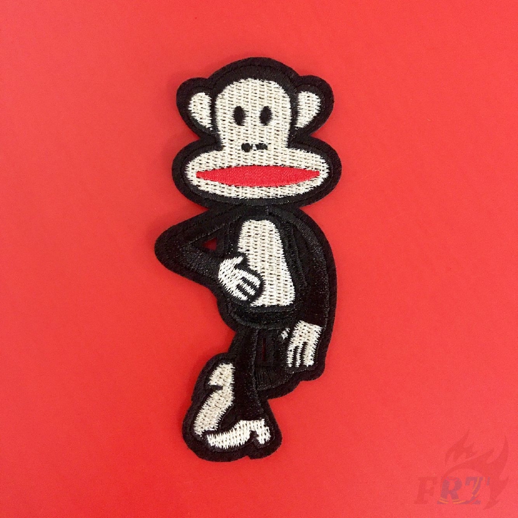 ☸ Thương Hiệu Thời Trang - Paul Homme Sắt Trên Vá ☸1 Sticker Ủi Thêu Hình Paul Frank