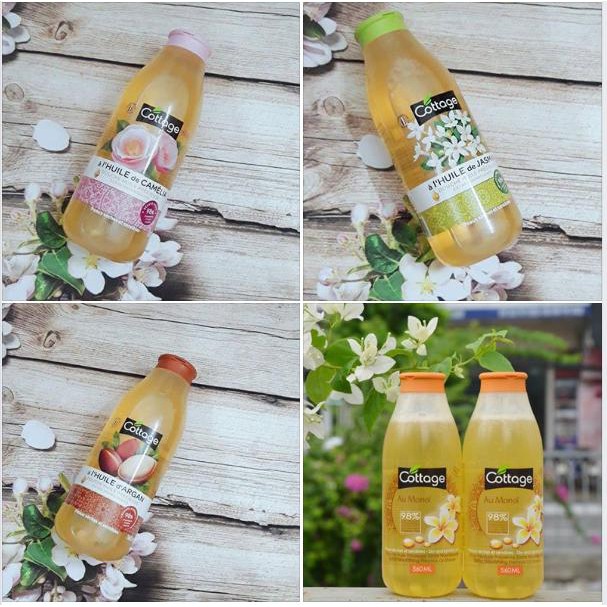 Sữa tắm COTTAGE PHÁP 560ml (inb chọn mùi)