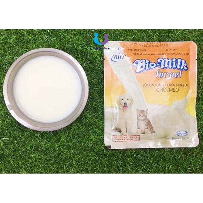 Sữa Bột Bio Milk For Pet Cung Cấp Vitamin Đạm Béo Và Khoáng Cho Chó Mèo 100g