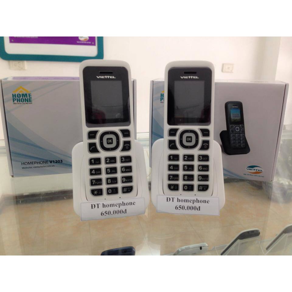 Máy điện thoại bàn cầm tay homephone di động Viettel V1207 - Điện thoại không dây lắp sim đa mạng | BigBuy360 - bigbuy360.vn