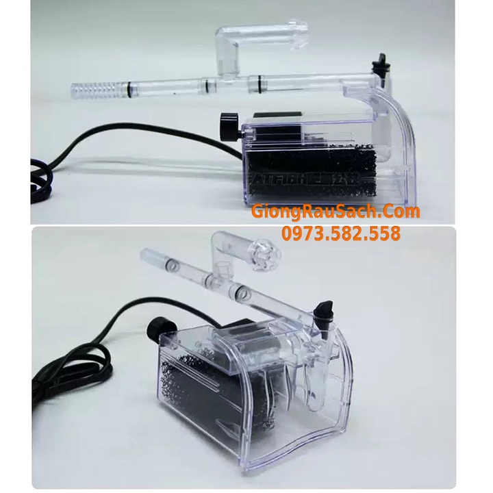 Lọc Thác Mini Hồ Cá Cảnh Tép Cảnh Vừa Lọc Nước Lọc Váng XP 06 Công Suất 3.5W Phù Hợp Bể Dưới 30Cm