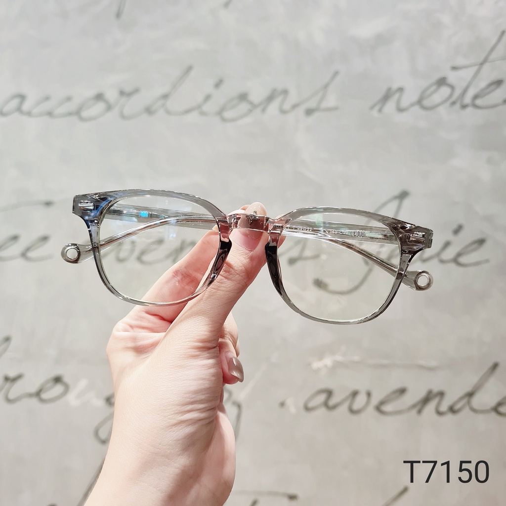 Gọng kính vuông nam nữ LILYEYEWEAR chất liệu nhựa dày dặn thiết kế màu sắc thời trang 7150