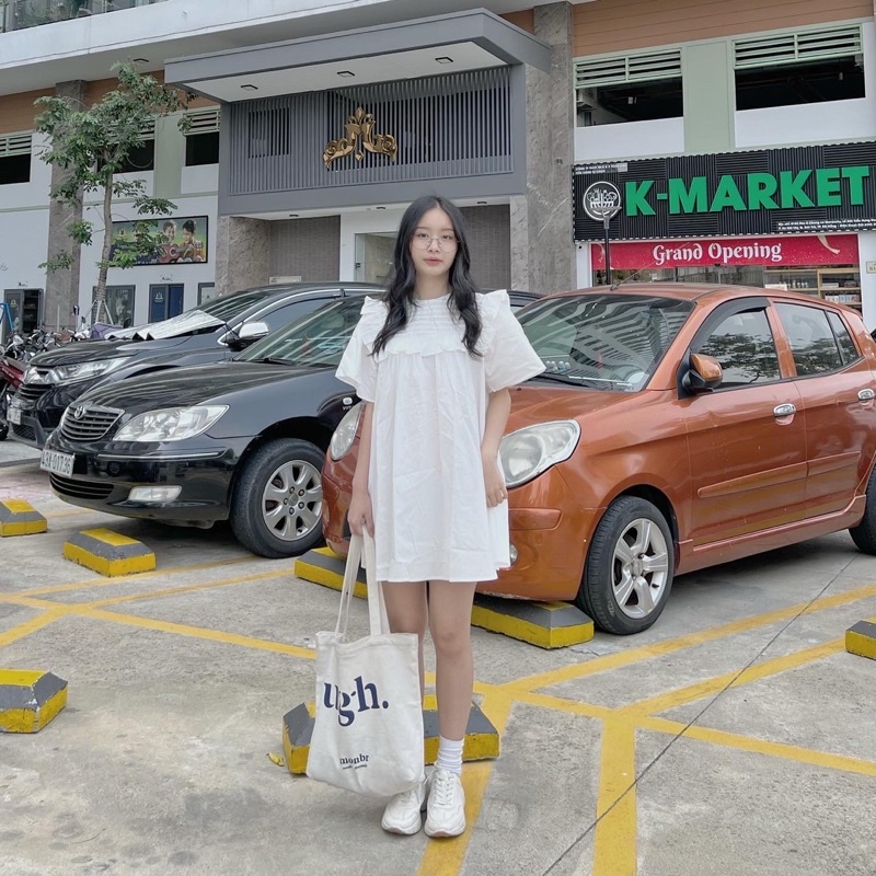 ĐẦM BABYDOLL TAY LOE (ảnh thật/video)