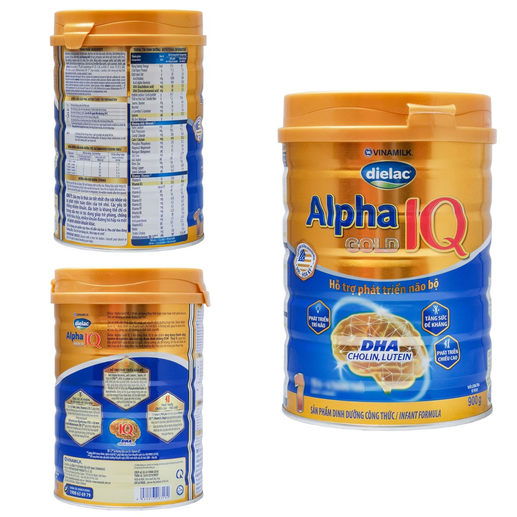 SỮA BỘT DIELAC ALPHA GOLD 1/2/3/4 850G