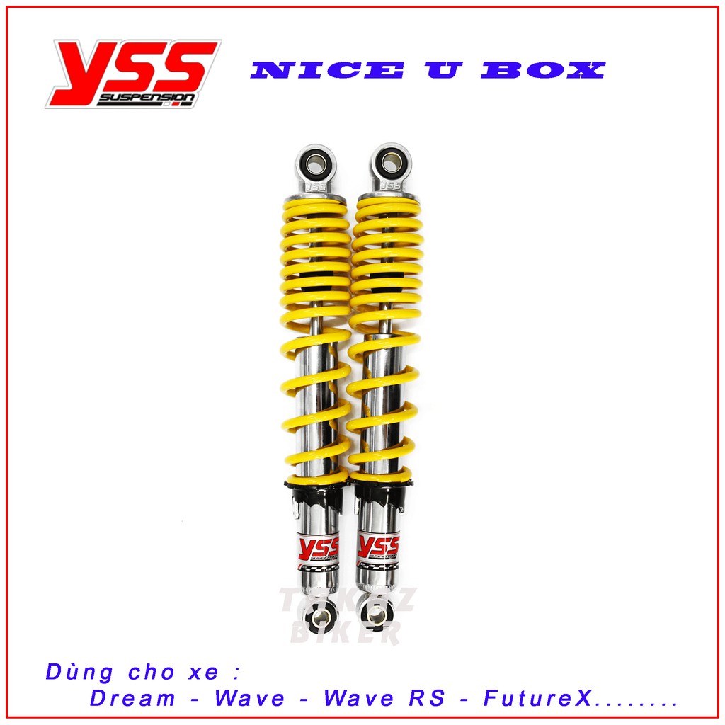 Phuộc YSS NICE UBOX Thái Lan 100% Nhập Khẩu : Dùng cho các đời xe : Wave ; Dr ; Future ; X bike ; Axelo ; Blade