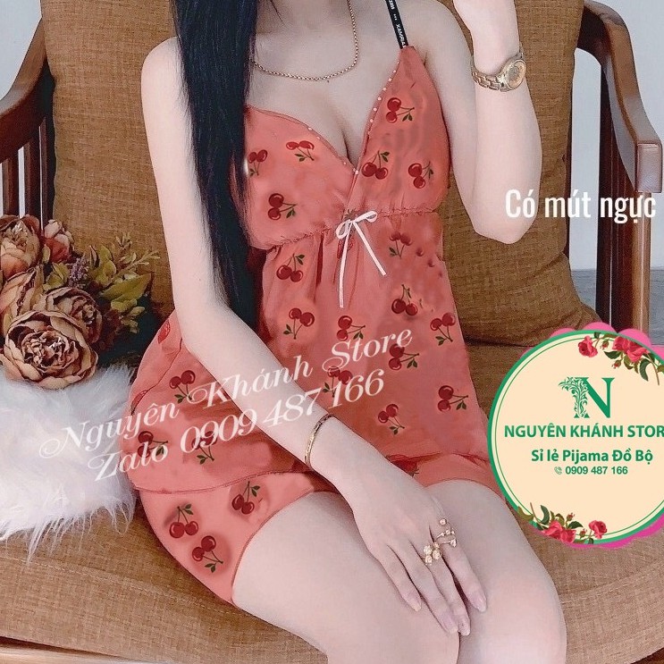 ĐỒ NGỦ SEXY CÓ MÚT NGỰC ∙ VẢI KATE LỤA MỀM MỊN ∙ FREESIZE DƯỚI 56KG 🍑 GIAO MẪU NHƯ HÌNH CHỌN