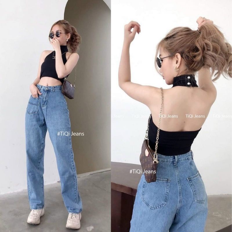 Áo yếm cổ lọ phôm croptop hở lưng SEXY