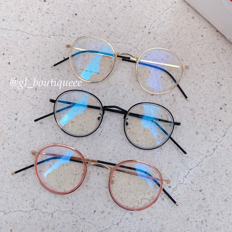 Kính form tròn nhỏ gọng mảnh