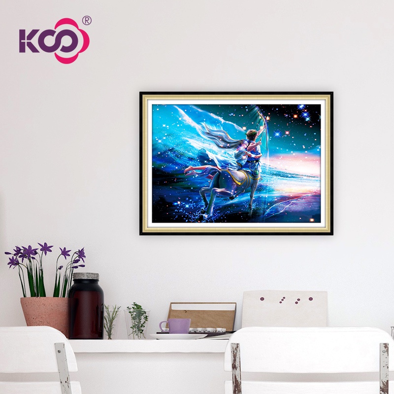 Bộ Tranh Đính Đá Tự Làm Hình Cung Hoàng Đạo Hoạt Hình mười hai chòm sao