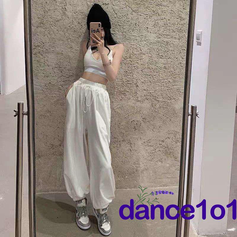 ✤Lq✦Bộ Áo Tank Top Hở Lưng + Quần Dài Lưng Cao Ống Rộng Thời Trang Cho Nữ