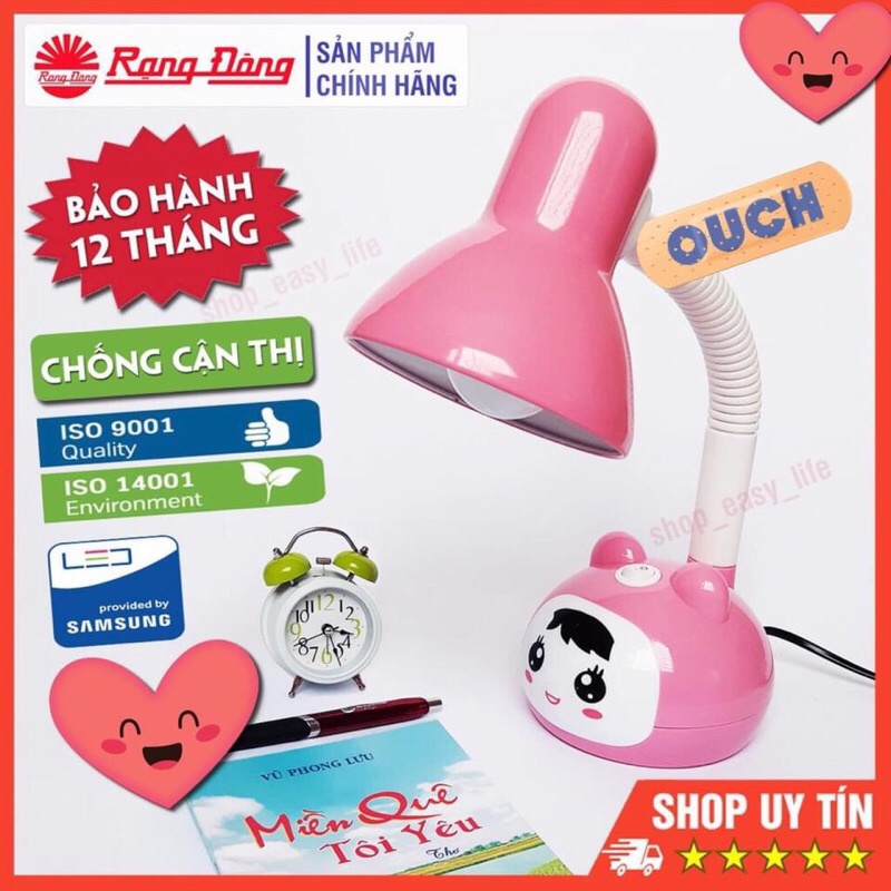Đèn học RẠNG ĐÔNG chống cận MẪU MỚI kèm bóng LEW 5w Tiết kiệm điện năng