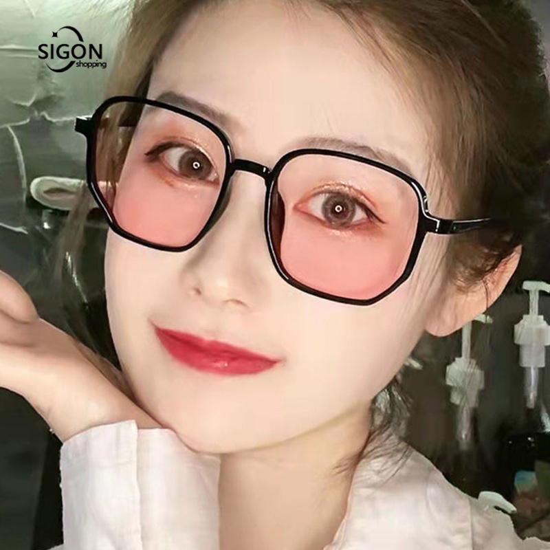 Mắt Kính Má Hồng Gọng Lớn Chống Mệt Mỏi Và Mệt Mỏi Sử Dụng Hàng Ngày