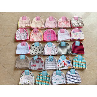 Set 5 mũ sơ sinh cotton Carter mềm mịn cho bé dưới 6 tháng tuổi