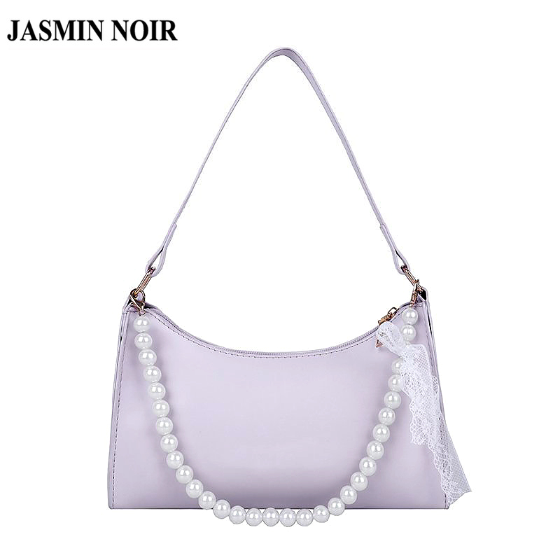 Túi Xách JASMIN NOIR Đính Ngọc Trai thời trang thanh lịch cho nữ