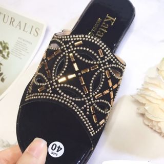 Dép đúc trung niên đính đá size lớn