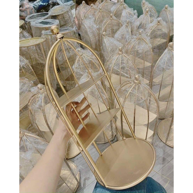 kệ mỹ phẩm lồng chim///KỆ MỸ PHẨM LỒNG CHIM 3 TẦNG/ KỆ MICA 3 TẦNG XOAY 360 ĐỘ (SIÊU GIÁ RẺ)>> kệ mỹ phẩm 3 tầng giárẻ