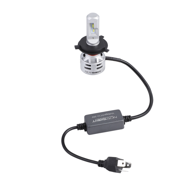Set 2 Bóng Đèn Pha NovSight H4 9003 HB2 Chuyên Dụng Cho Xe Hơi LED 60W 10000LM
