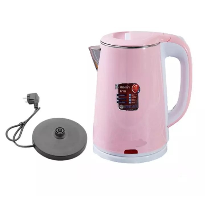 Ấm Siêu Tốc JipLai Thái Lan 2.5L, 2 Lớp Cách Nhiệt , Hàng Chuẩn Thái Lan Cao Cấp, Giao Màu Ngẫu Nhiên, BH 12Tháng T&M