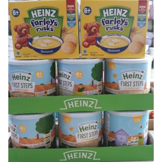 [DATE 2020]{TẴNG 1 HỘP BÁNH QUY} BỘT ĂN DẶM HEINZ VỊ SỮA CHUA TRÁI CÂY 4M+ 240G [MẨU MỚI]