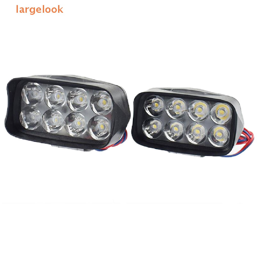 1 Đèn Pha 8 Bóng LED Siêu Sáng Chất Lượng Cao Cho Xe Hơi Xe Máy